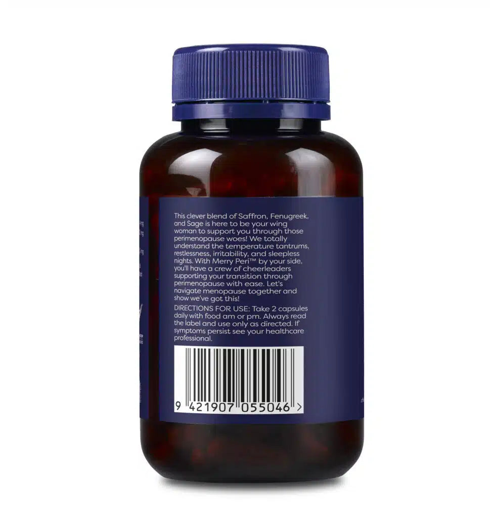 Menome Merry Peri herbal support for Perimenopause