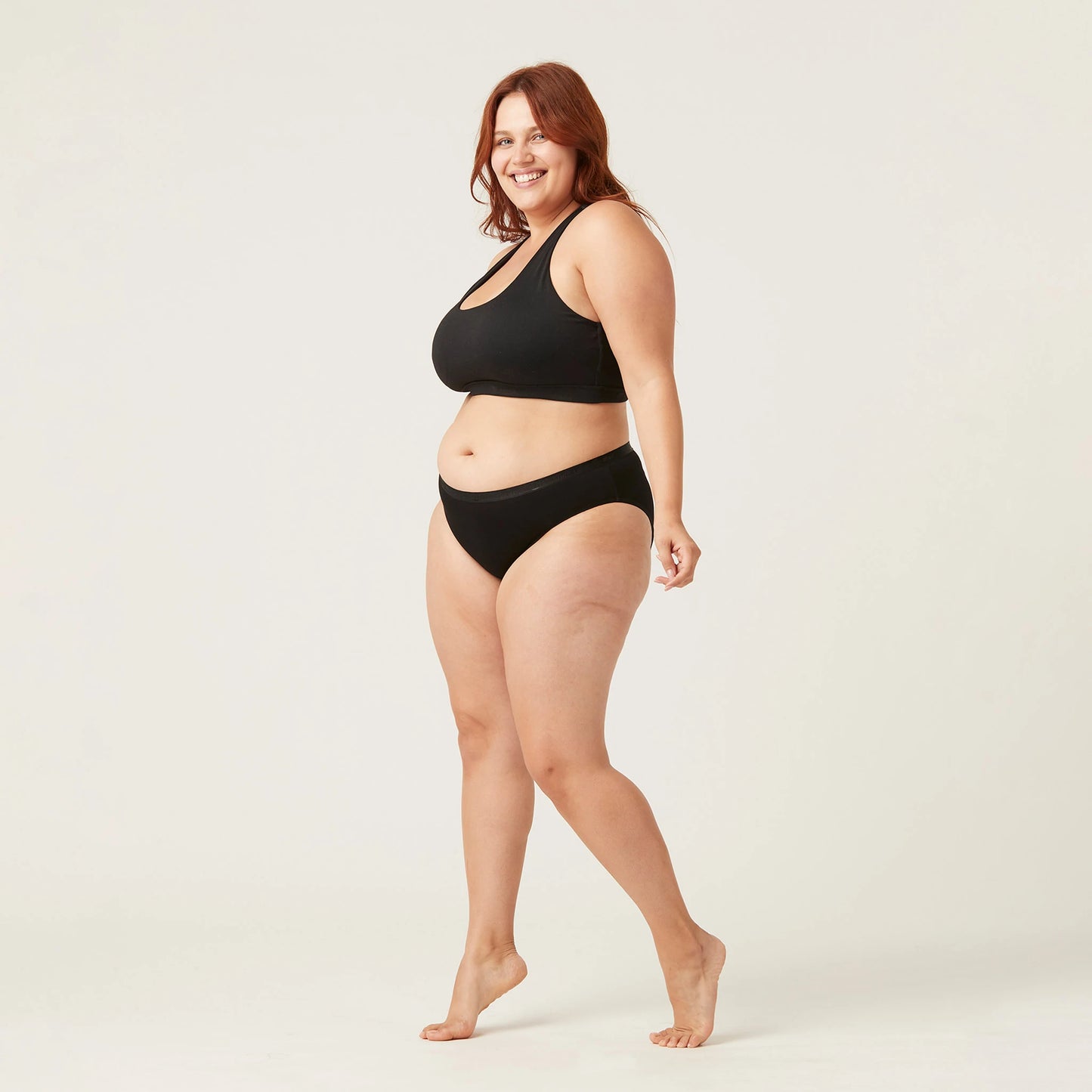 Modibodi Classic Bikini Black, Heavy/Overnight