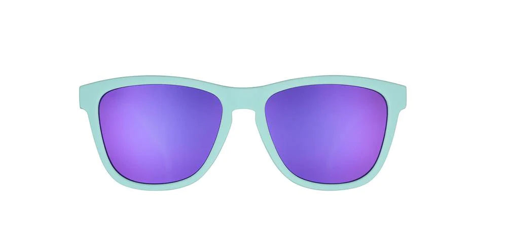 Goodr Fitness Sunglasses -  Electric Dinotopia Carnival