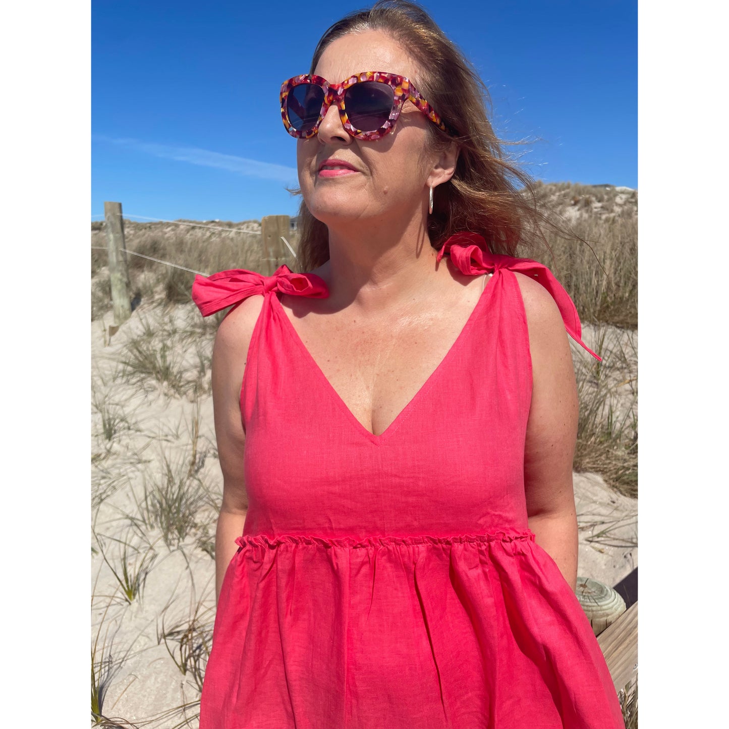 Tie Linen Dress