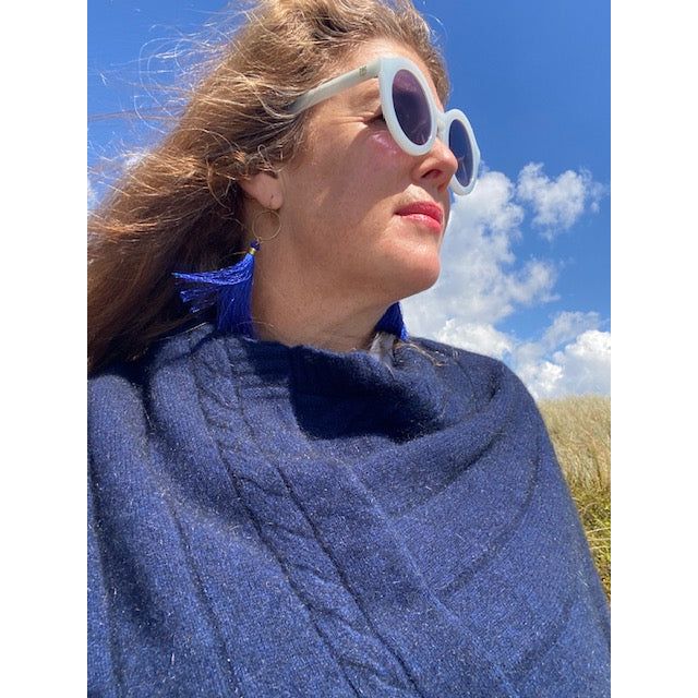 Possum + Merino Cable Poncho - 5 Colours