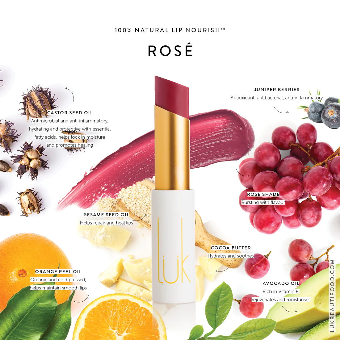 Luk Beautifood Lip Nourish Rosé 3g