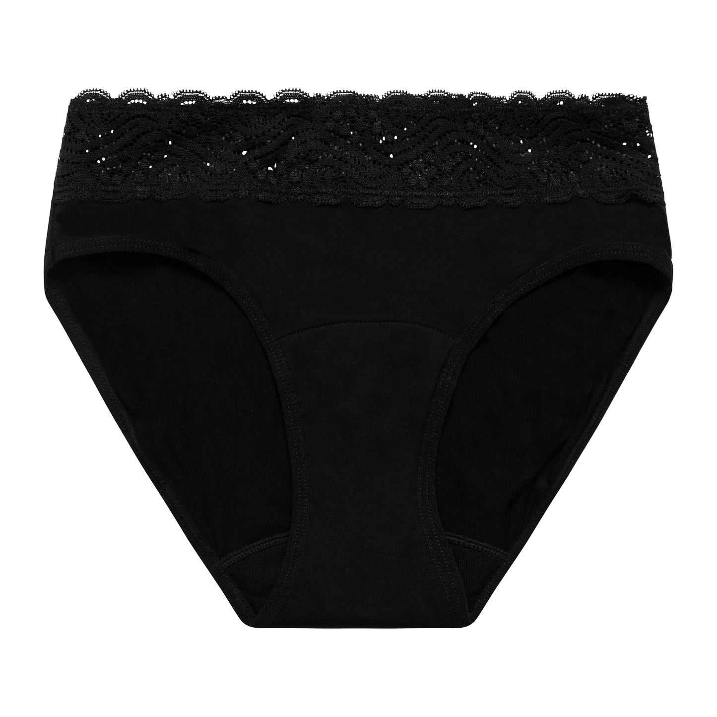 Modibodi Sensual Hi Waist Bikini Black, Light/Moderate