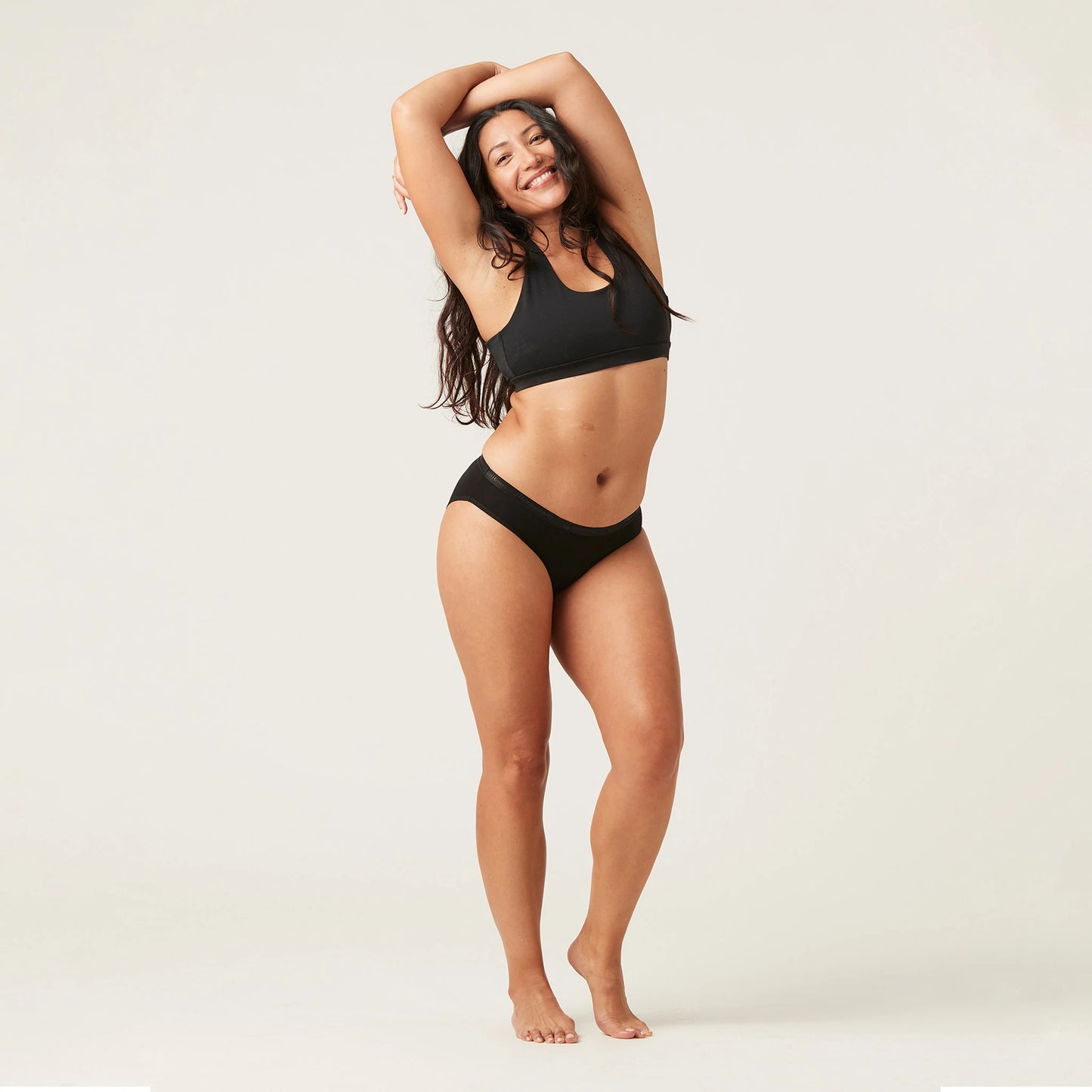 Modibodi Classic Bikini Black, Light/Moderate