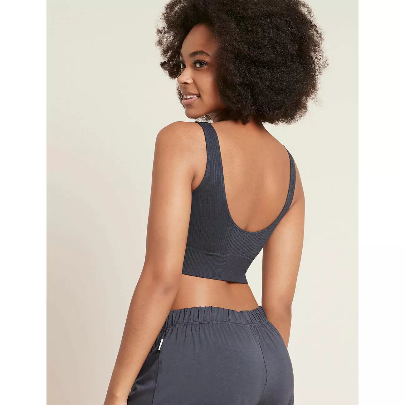Boody Ribbed Seamless Bra Storm