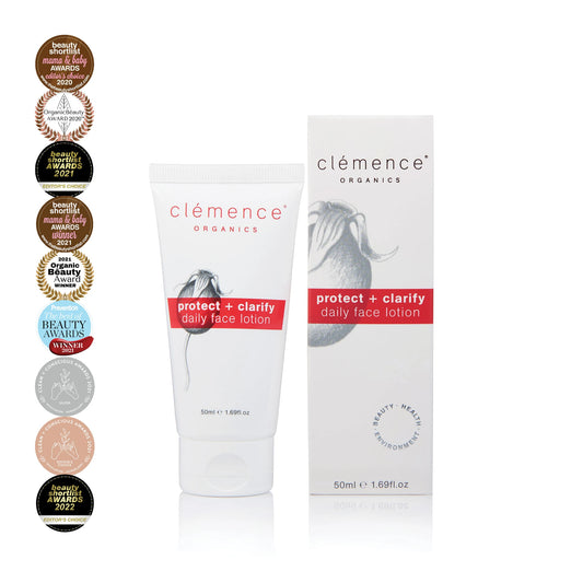 Clémence Organics Protect + Clarify Daily Face Lotion 50ml